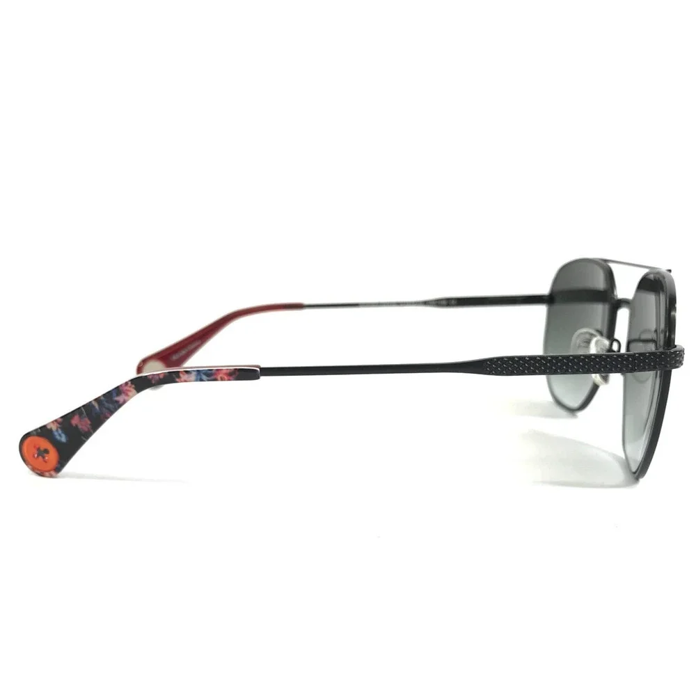 Roberto Graham Sunglasses GIBSON BLK Black Aviator Frame w/ Gray Gradient Lenses
